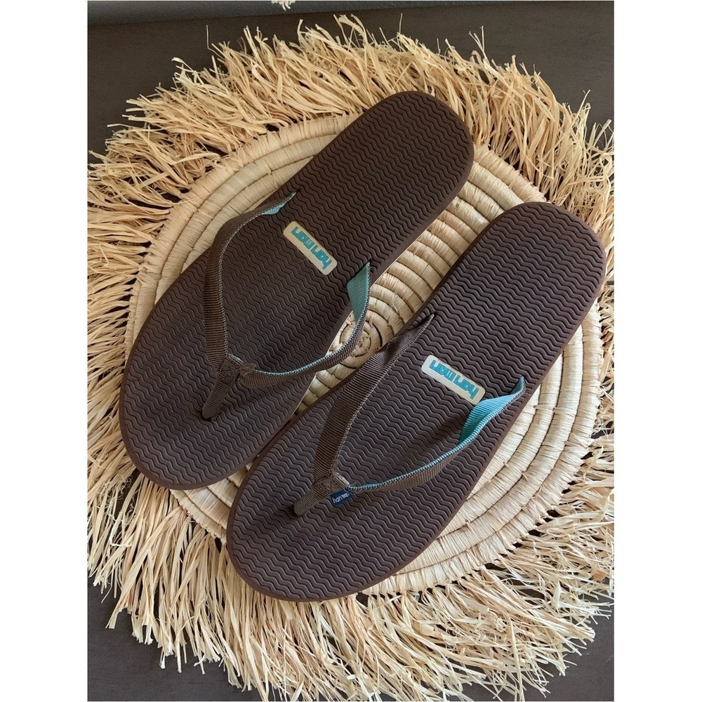 HARI MARI Women's Dune Flip Flip Sandals Brown 11